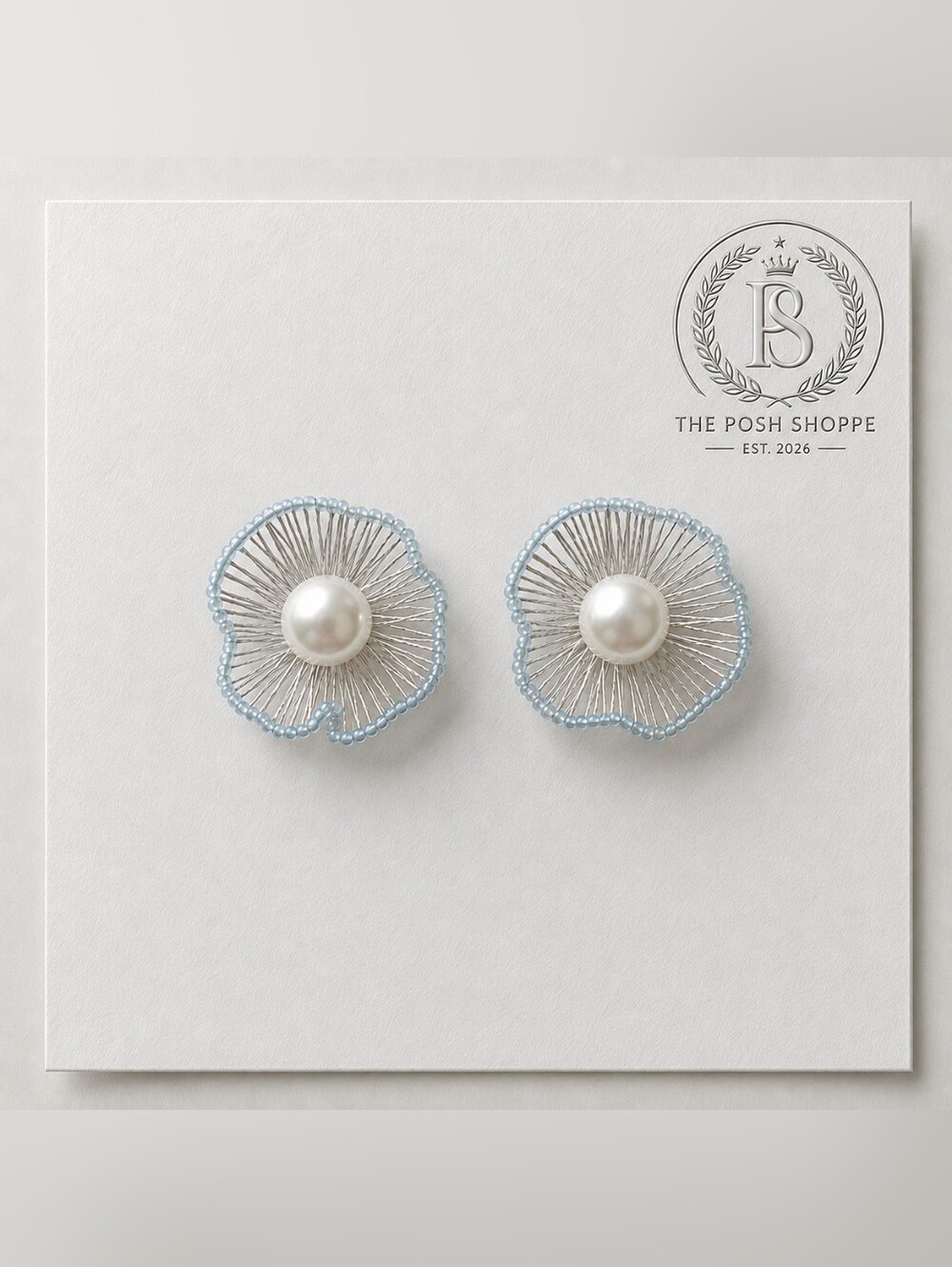 Blooming Coral 925 Sterling Silver & Pearl Earrings